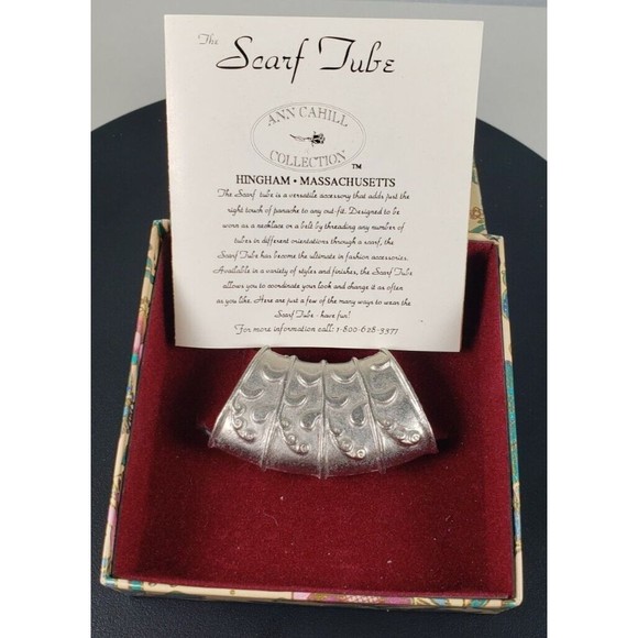 Ann Cahil Collection Scarf Tube With Original Box & Card w/Designs Card Info - Picture 2 of 10